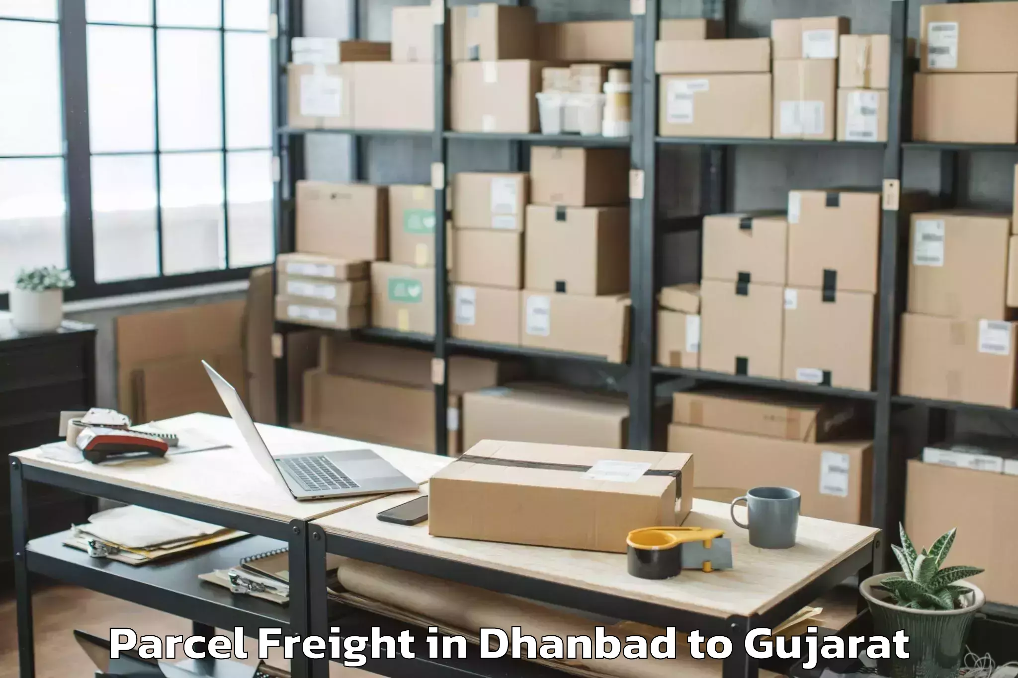 Book Dhanbad to Bavla Parcel Freight